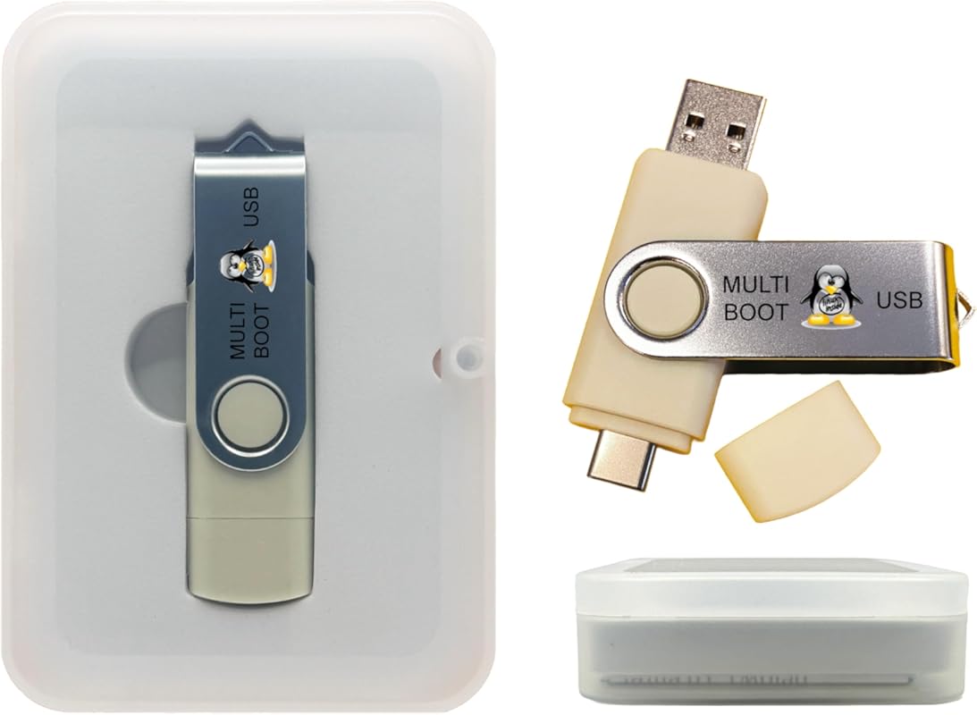 8-in-1 Linux Multi-Boot USB Drive with Popular Distributions like Ubun
