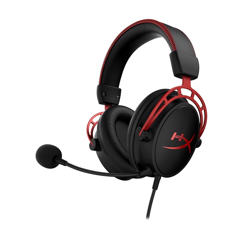 HyperX Cloud Alpha gaming headset with dual chamber drivers and alumin