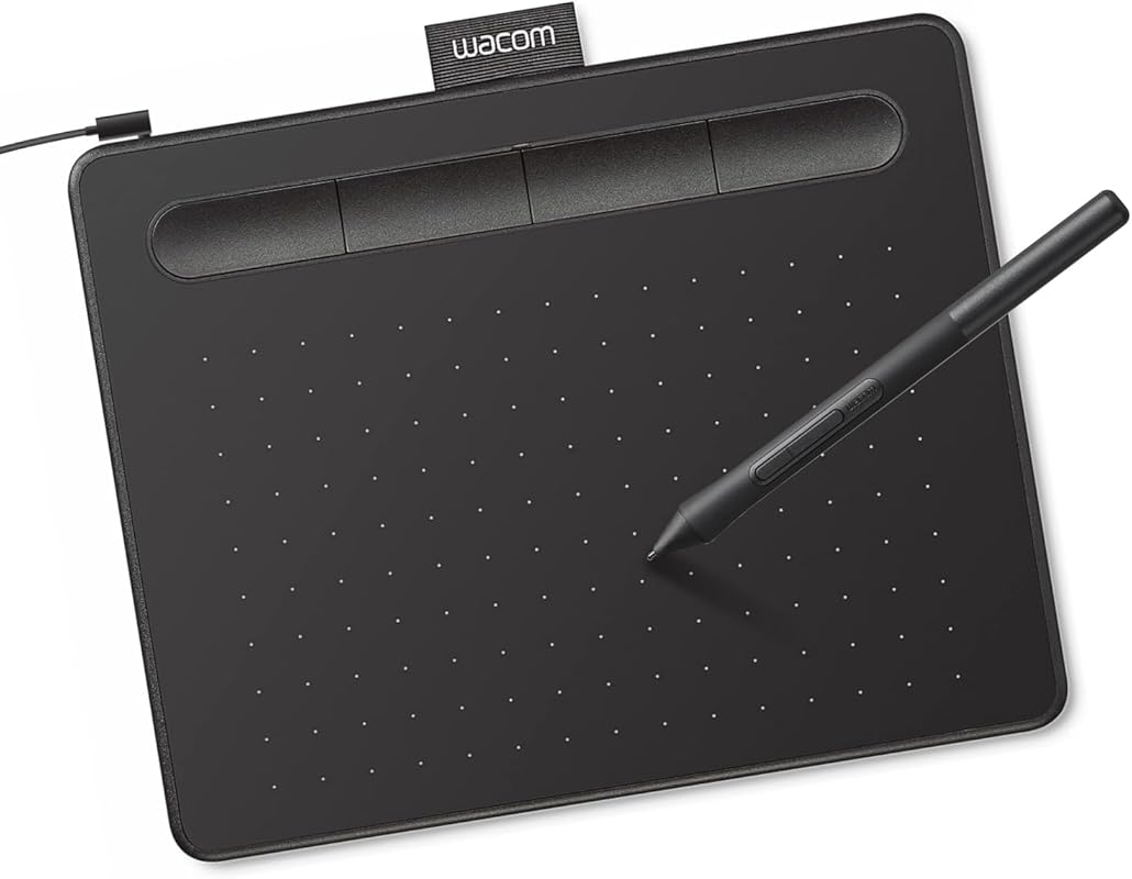 Wacom Intuos Small Graphics Tablet with ExpressKeys for Mac, Windows, 