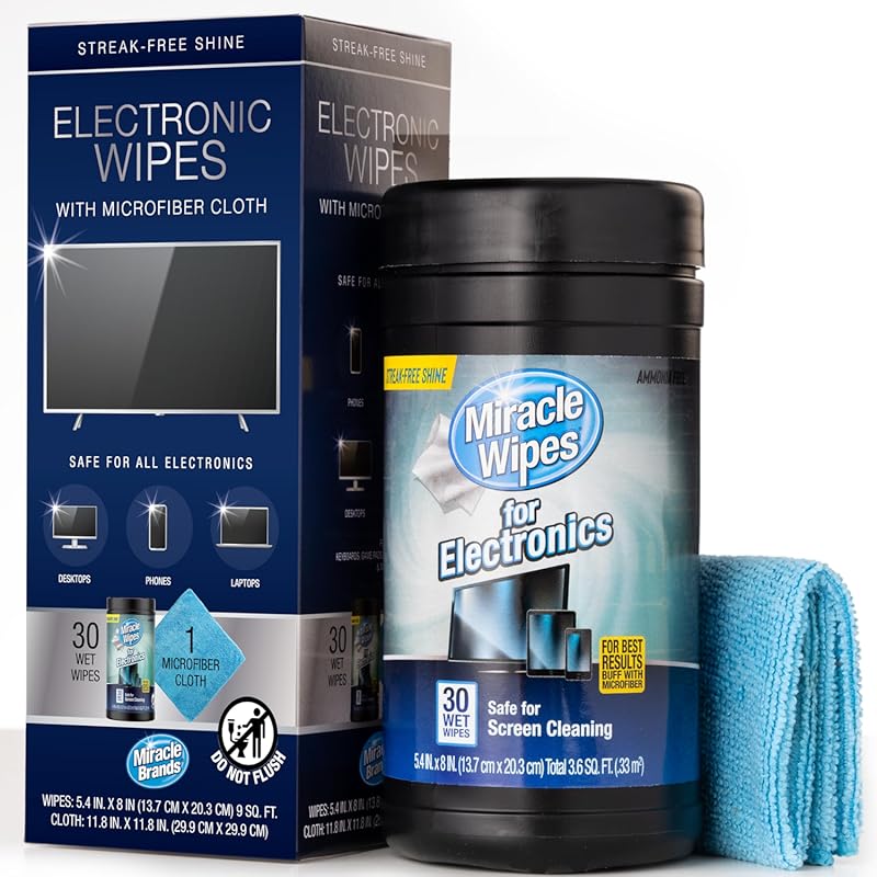 Electronics Screen Wipes for TVs, Monitors, Phones, and More – Include