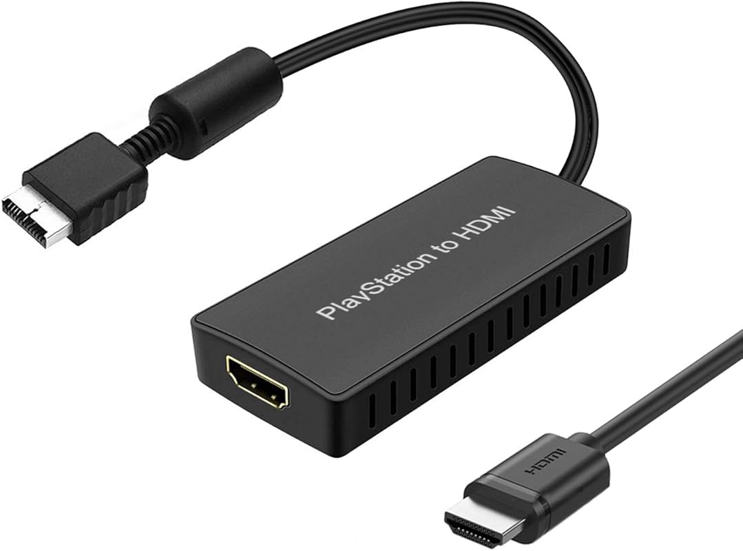 Y.D.F PS2 to HDMI adapter supporting 4:3 and 16:9 aspect ratios for PS
