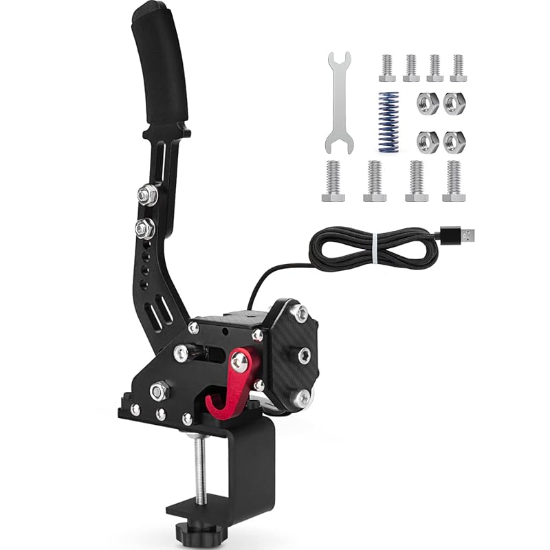 aikeec 64Bit PC USB Handbrake, Upgrade SIM Racing Games Handbrake for