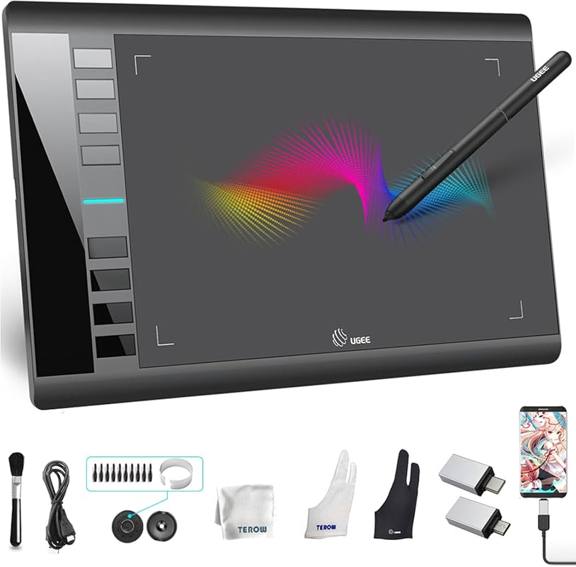 UGEE M708 V2 Drawing Tablet with 10x6