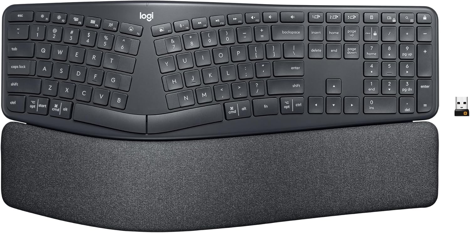 Ergonomic Wireless Keyboard for Mac: Logitech Ergo K860 with Split Des