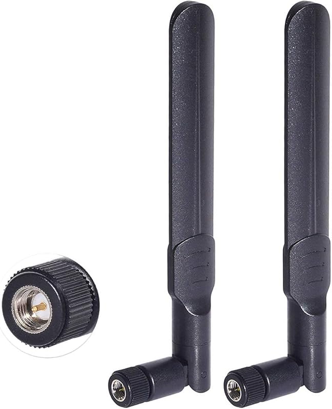 Bingfu Dual Band 2.4GHz/5.8GHz 8dBi SMA WiFi Antenna (2-Pack) for Secu