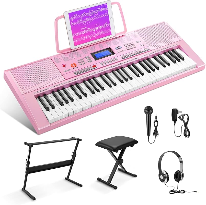 Eastar 61-Key Electronic Keyboard Kit for Beginner Children with Stand