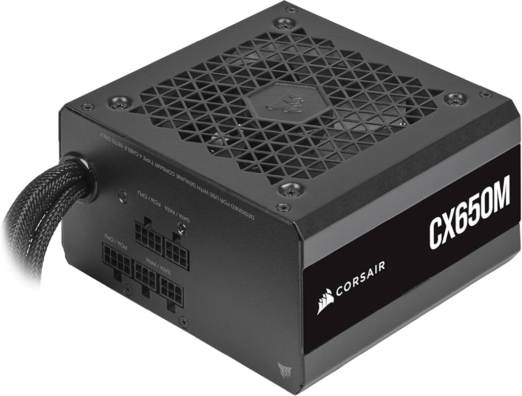 CORSAIR CX650M 80 Plus Bronze Semi-Modular Low-Noise ATX 650 Watt Powe