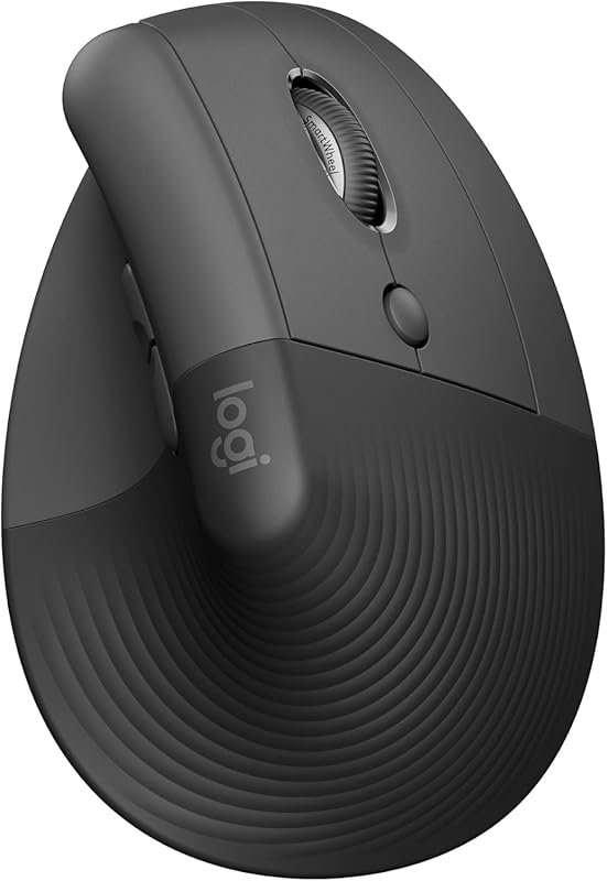 Logitech Lift Vertical Mouse – Ergonomic Wireless Design, Quiet Clicks