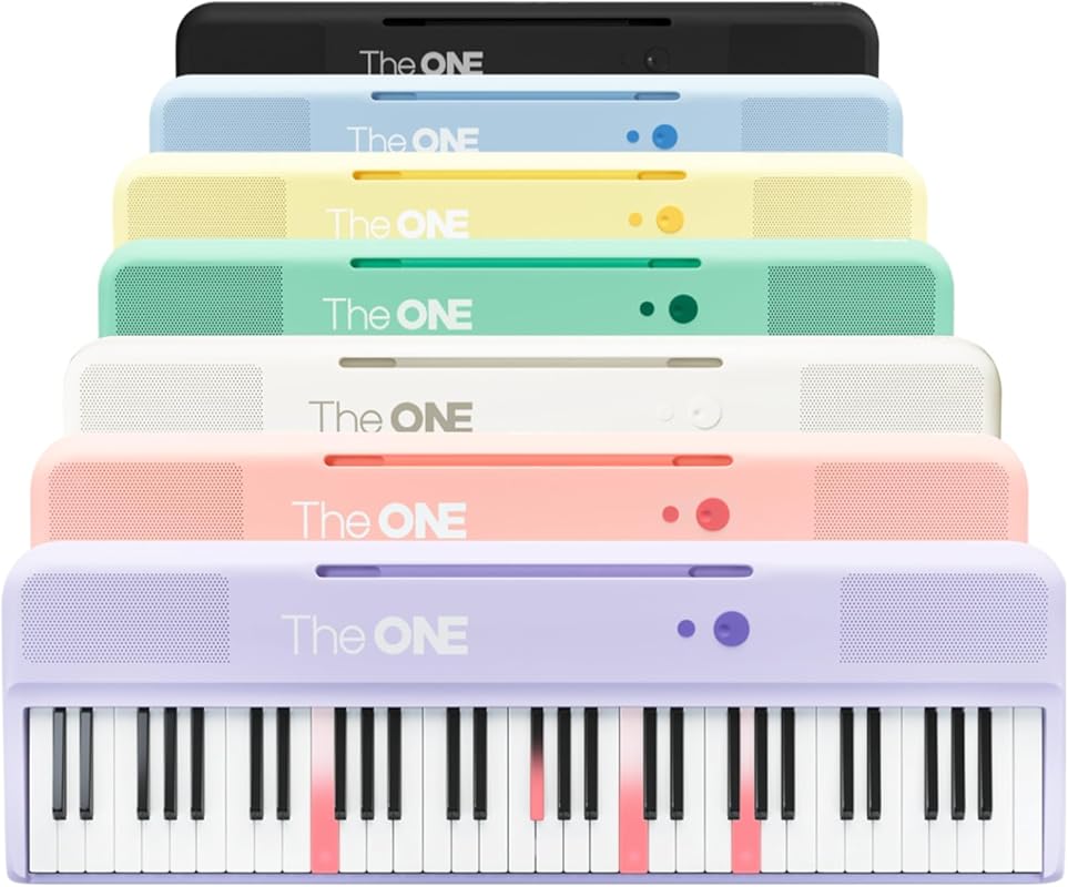 The ONE Smart Keyboard COLOR 61 with Lighted Keys and 256 Tones for Be