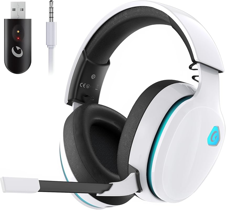 Gtheos 2.4GHz Wireless Gaming Headset for PS5, PS4 Fortnite & Call of