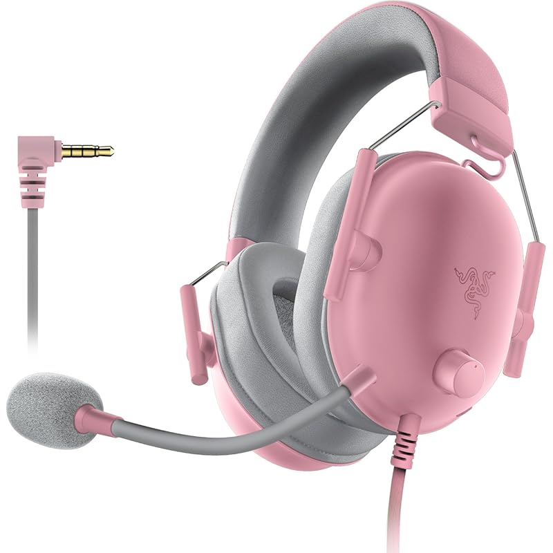 Razer BlackShark V2 X gaming headset with 50mm drivers and memory foam