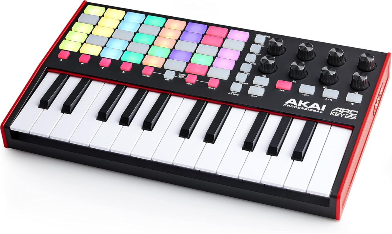Akai APC Key 25 MK2 25-Key MIDI Controller with RGB Pads and Ableton L
