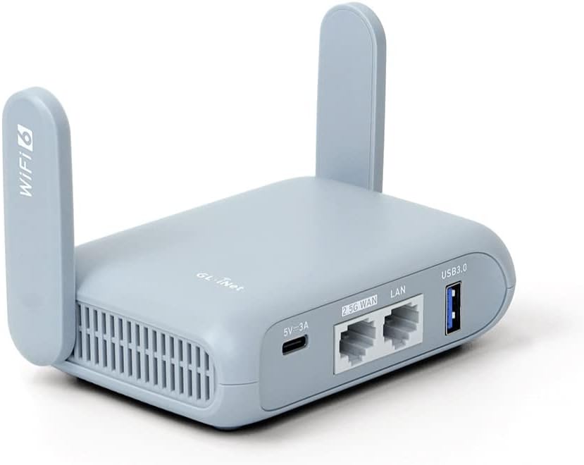 GL.iNet GL-MT3000  Portable Travel Router, Pocket Wi-Fi 6 Wireless 2.5