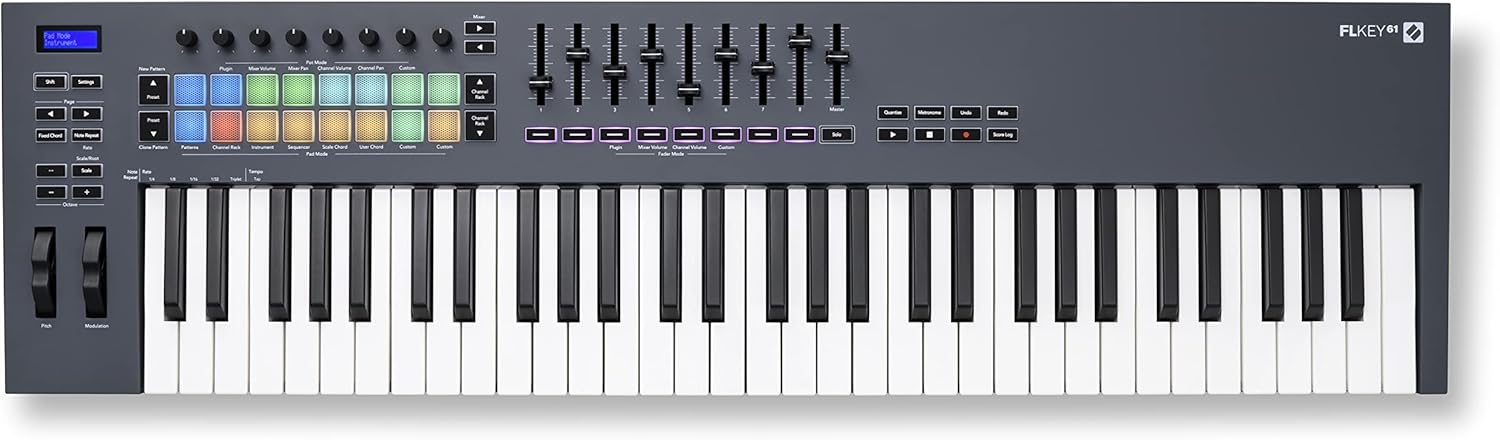 Novation FLkey 61 MIDI Keyboard with FL Studio Integration and Chord M