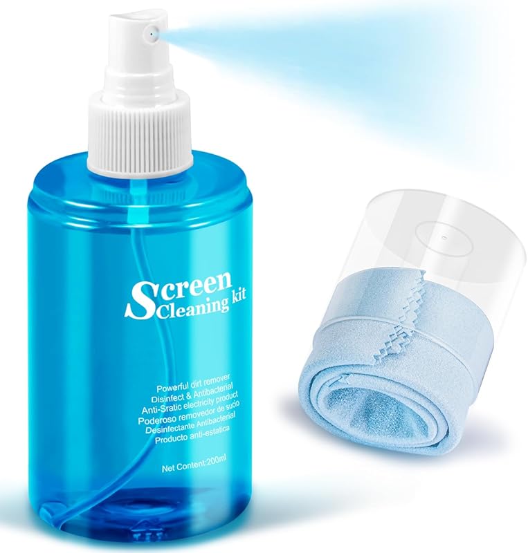 Safe screen and keyboard cleaner spray for Dell XPS, MacBook, and touc