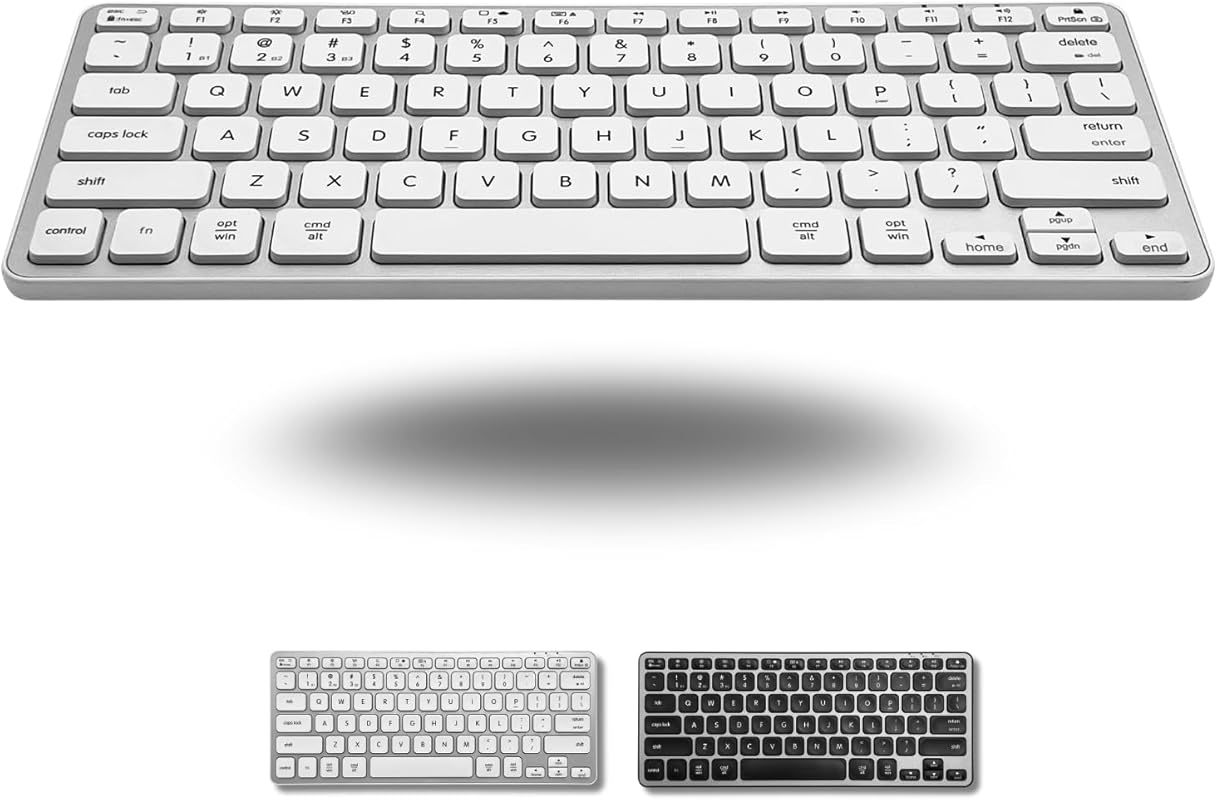 Macally wireless Bluetooth keyboard compatible with Mac devices includ