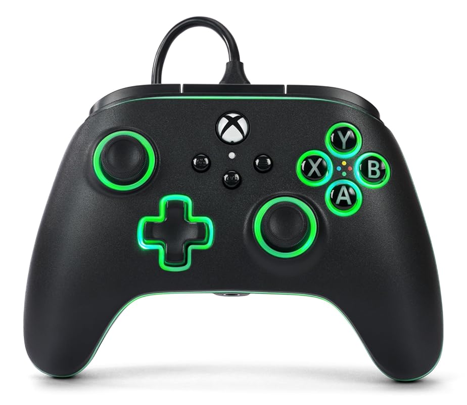 PowerA Advantage wired Xbox controller with Lumectra lighting for Xbox