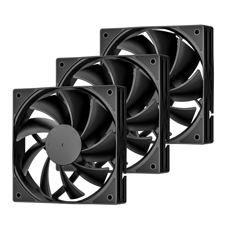 DARKROCK 120mm High Performance Quiet PC Case Fans – Hydraulic Bearing