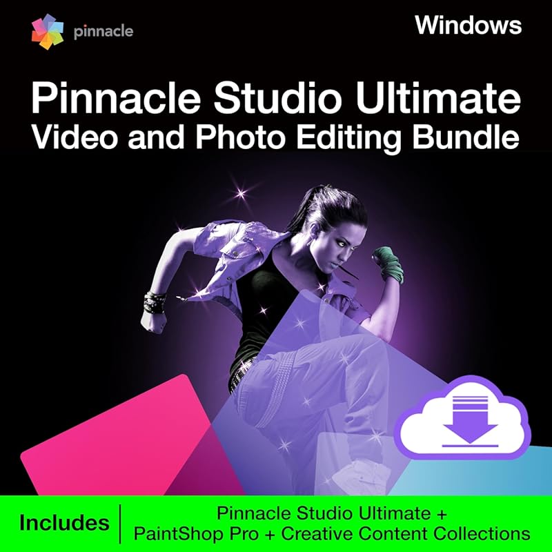 Pinnacle Studio 26 Ultimate and PaintShop Pro 2023 Bundle with Exclusi