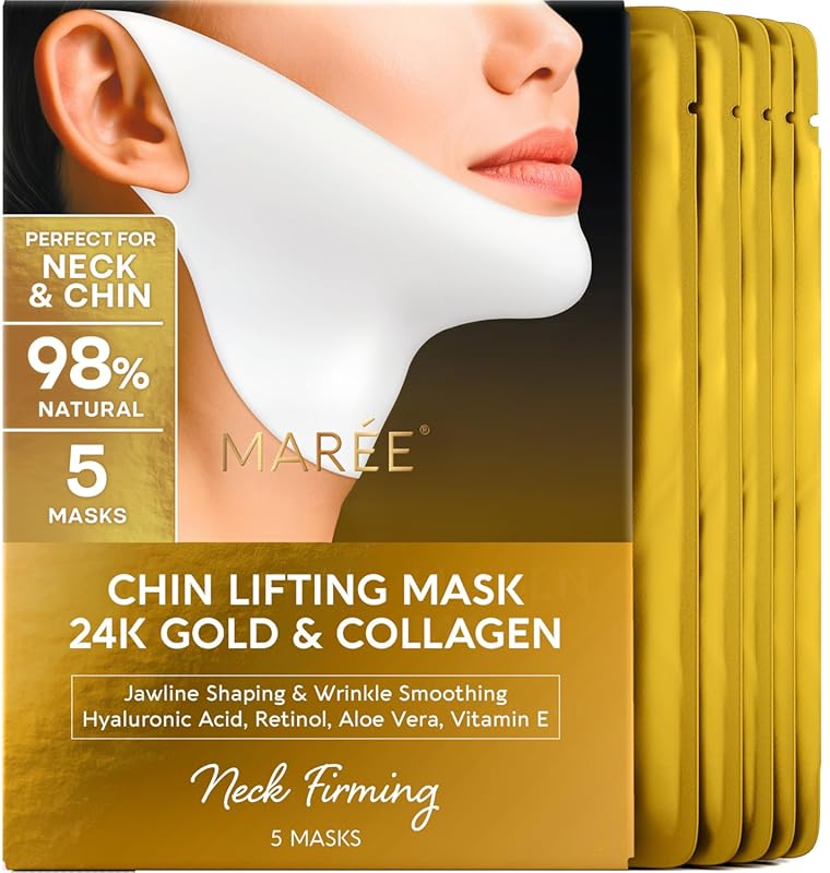 MAREE V Line Lifting Mask with 24K Gold – Deep Collagen Face Mask for 