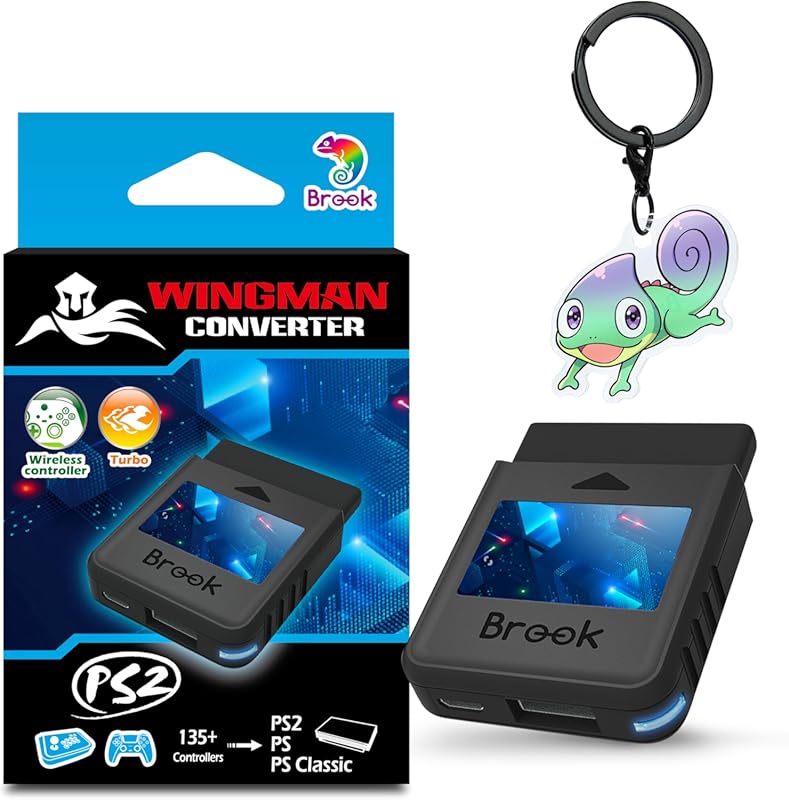 Brook Wingman PS2 Converter wireless adapter for PS4, PS3, PS2, PS1, a
