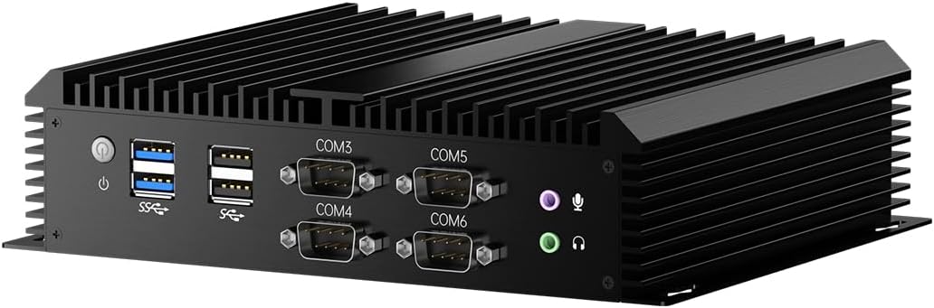 msecore Industrial PC with Intel i7, 16GB RAM, Dual 2.5G LAN, Fanless 