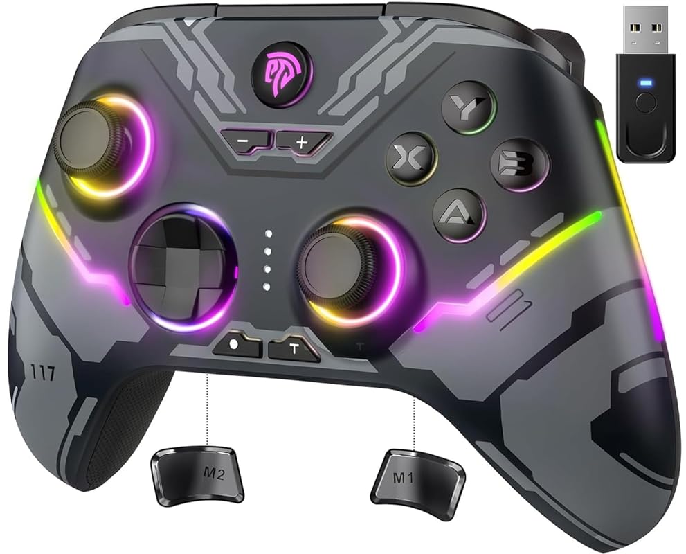 EasySMX X15 Wireless PC Controller with Hall Joysticks and Triggers, N
