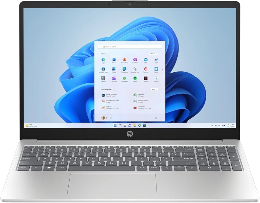 HP business laptop with 15.6