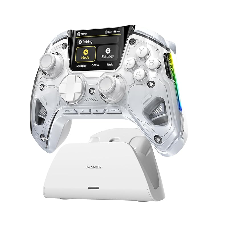 ManbaOne Interactive Screen Wireless Gaming Controller for PC/Switch/S