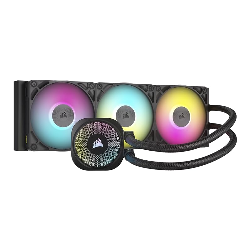 CORSAIR iCUE Link Titan 360 RX RGB AIO cooler with FlowDrive engine an