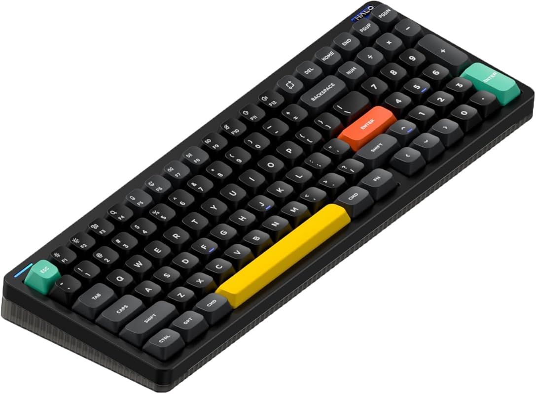 Nuphy Halo96 V2 wireless mechanical keyboard with 99 keys, RGB backlit