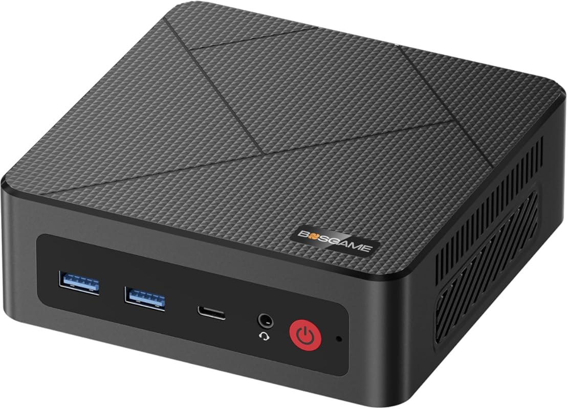 BOSGAME E4 Mini PC, AMD Ryzen 5 3550H Mini Computers, 16GB DDR4 1TB PC