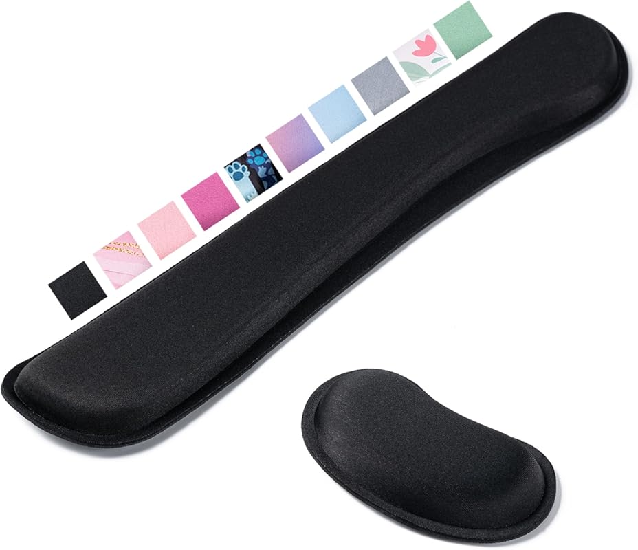 Hoewina Gel Memory Foam Wrist Rest for Comfortable Typing and Long Hou