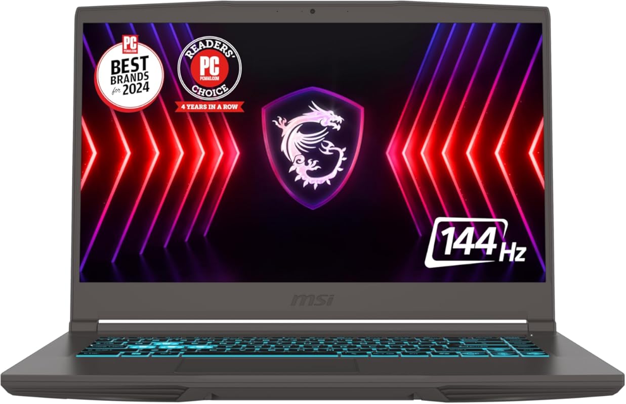 msi Thin 15 15.6” 144Hz FHD Gaming Laptop: Intel Core i7