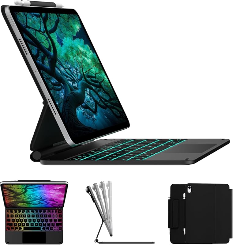 typecase Edge iPad Keyboard Case with Trackpad, Backlit Keys, and Magn