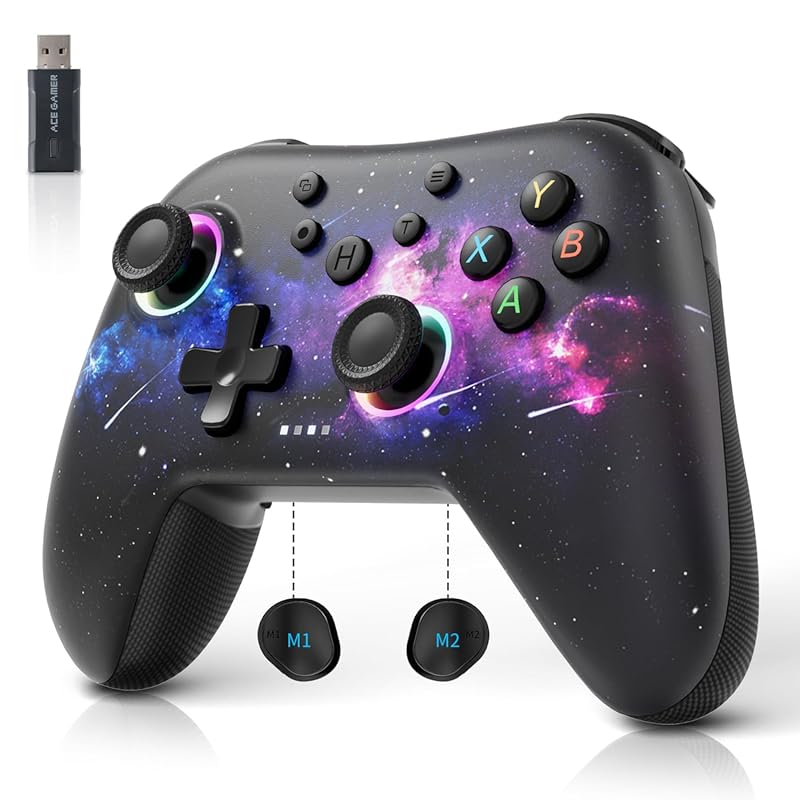 AceGamer Wireless Controller for PC and Switch – Linear Motors, Hall J