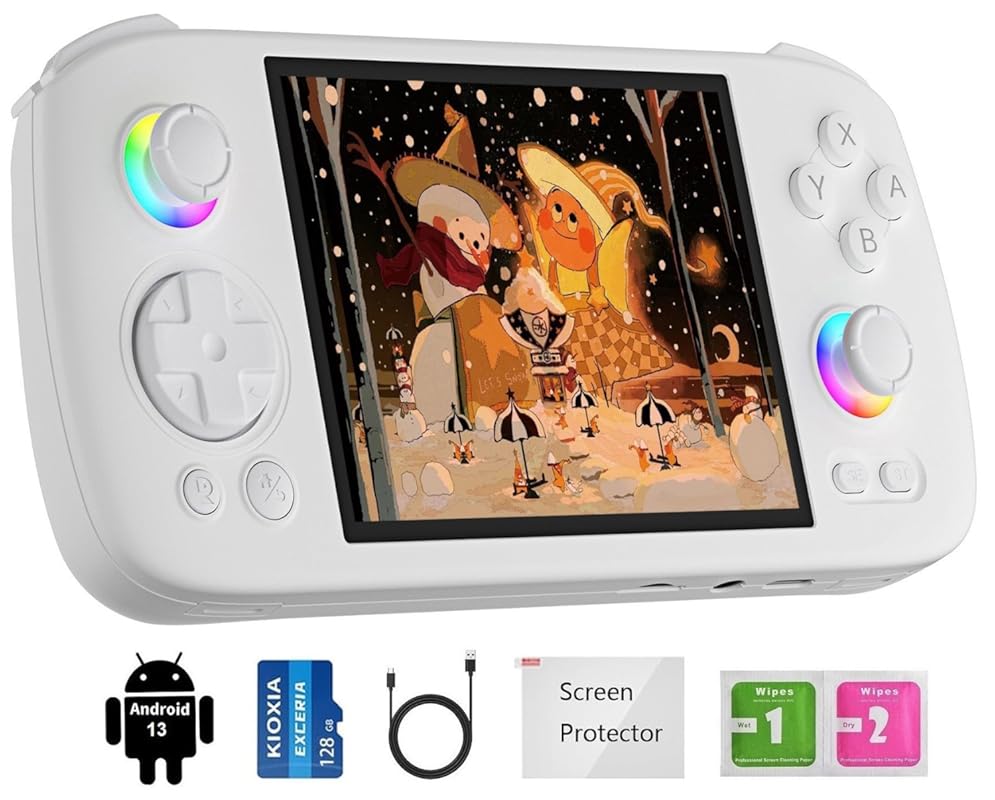 RG406H Retro Handheld Console with 4-Inch Touchscreen, Android 13, Uni