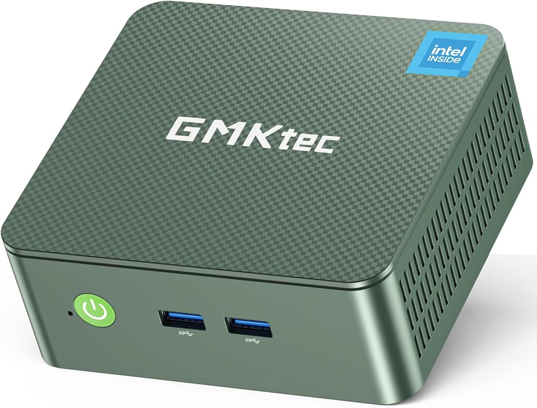 GMKtec Mini PC with Intel N150, 16GB RAM, 512GB SSD, Dual 4K Display