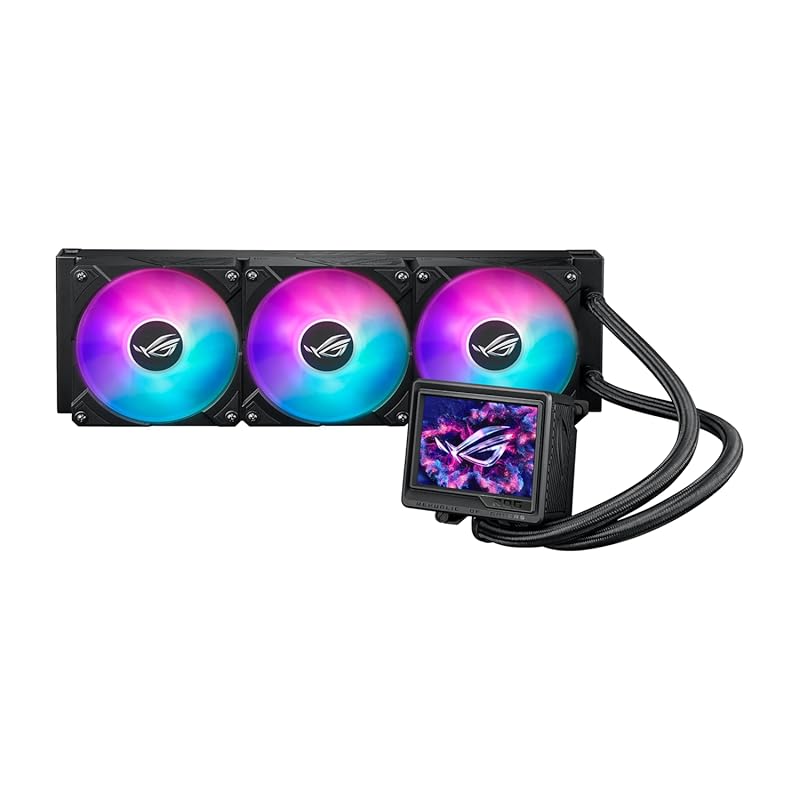 ASUS ROG Ryujin III 360 ARGB AIO liquid cooler with magnetic fans and