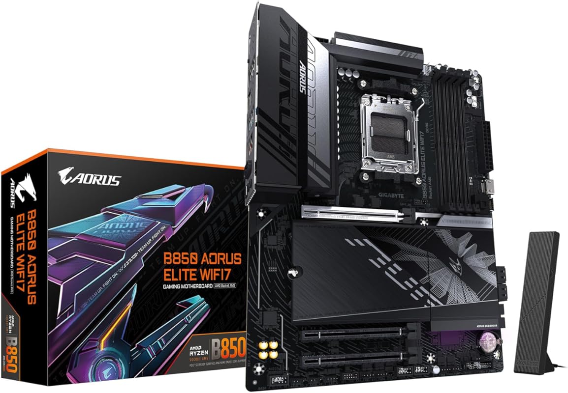 GIGABYTE B850 AORUS Elite WiFi7 Motherboard for AMD AM5, DDR5, PCIe 5.