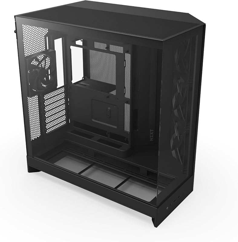 NZXT H9 Flow 2025 Dual-Chamber Case with 420mm Radiator Support and Te