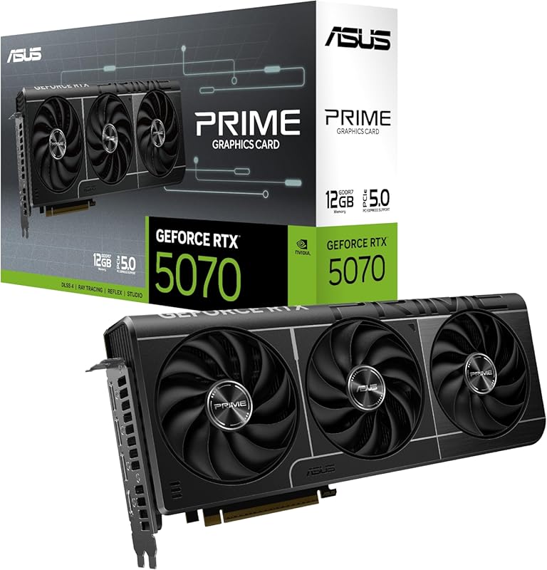 ASUS Prime SFF-Ready GeForce RTX 5070 12GB GDDR7 Graphics Card with PC