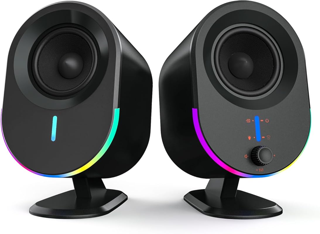 Computer Speakers, littoak Bluetooth PC Speakers, AC Powered Gaming Sp