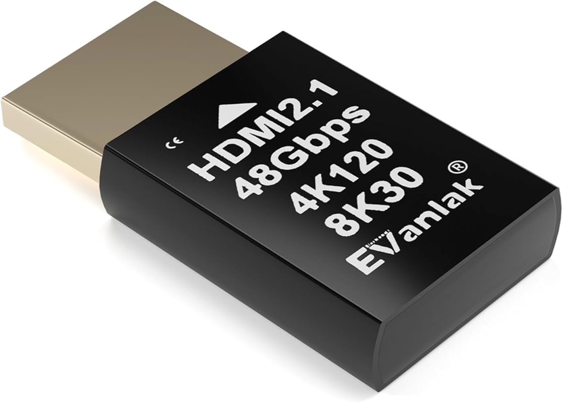 4K 120Hz HDMI 2.1 dummy plug for headless PC setups and cryptocurrency