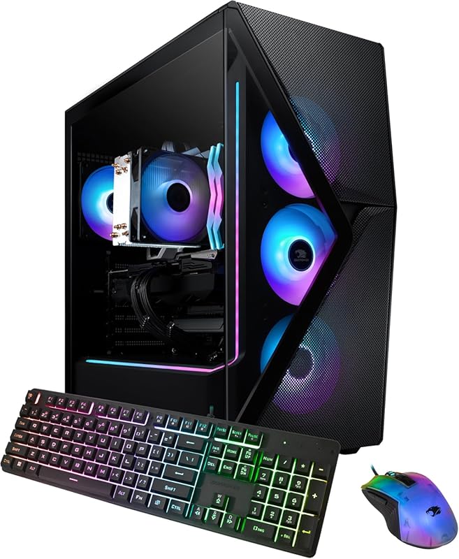 iBUYPOWER Slate MESH Desktop with Intel Core i7, RTX 5070, 32GB DDR5, 