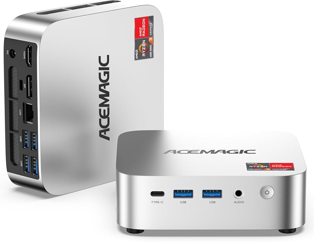 ACEMAGIC K1 Mini PC AMD Ryzen 4300U 16GB DDR4 1TB SSD Mini Computers ,