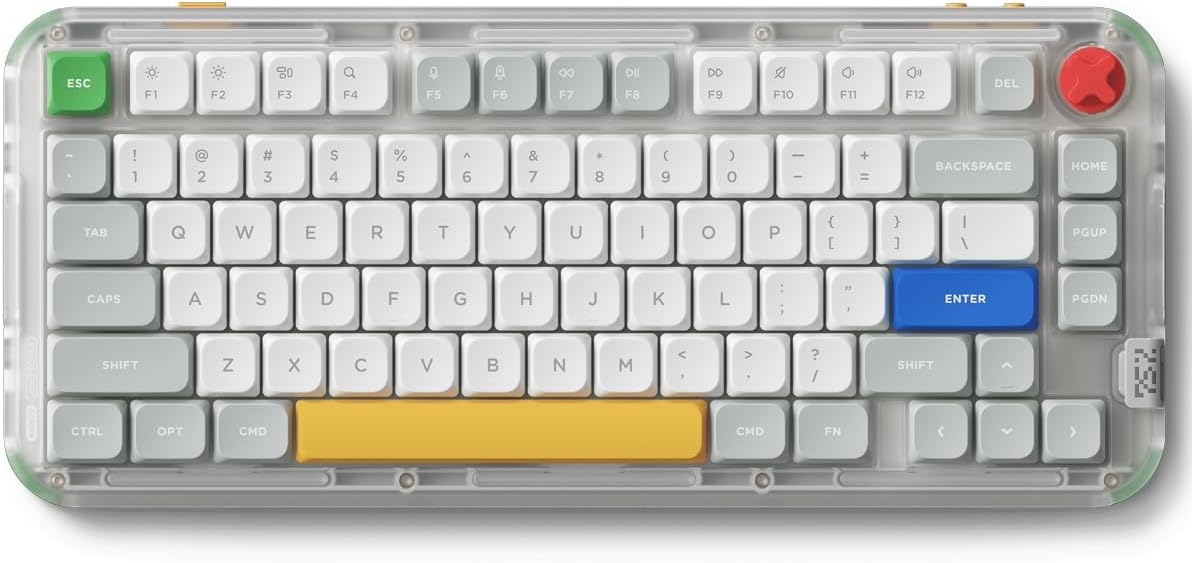 Nuphy Kick75 75% Low Profile Mechanical Keyboard with Volume Knob and