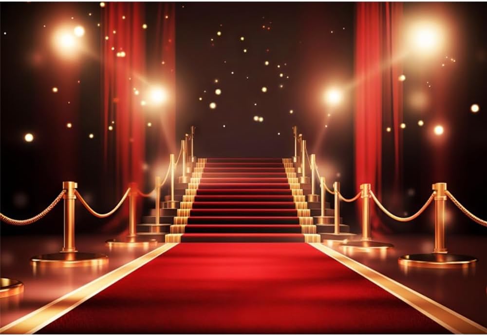 Yeele 12x8ft Red Carpet Backdrop for Award Ceremonies and VIP Event Ph