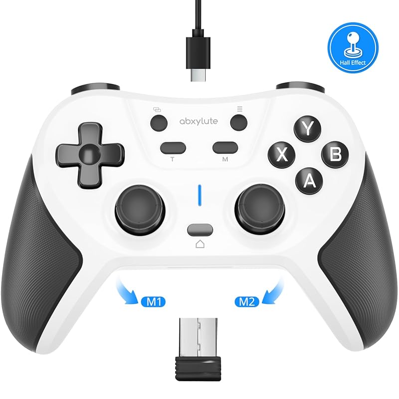 abxylute C5P Wireless Controller for PC with Hall Effect Joystick and