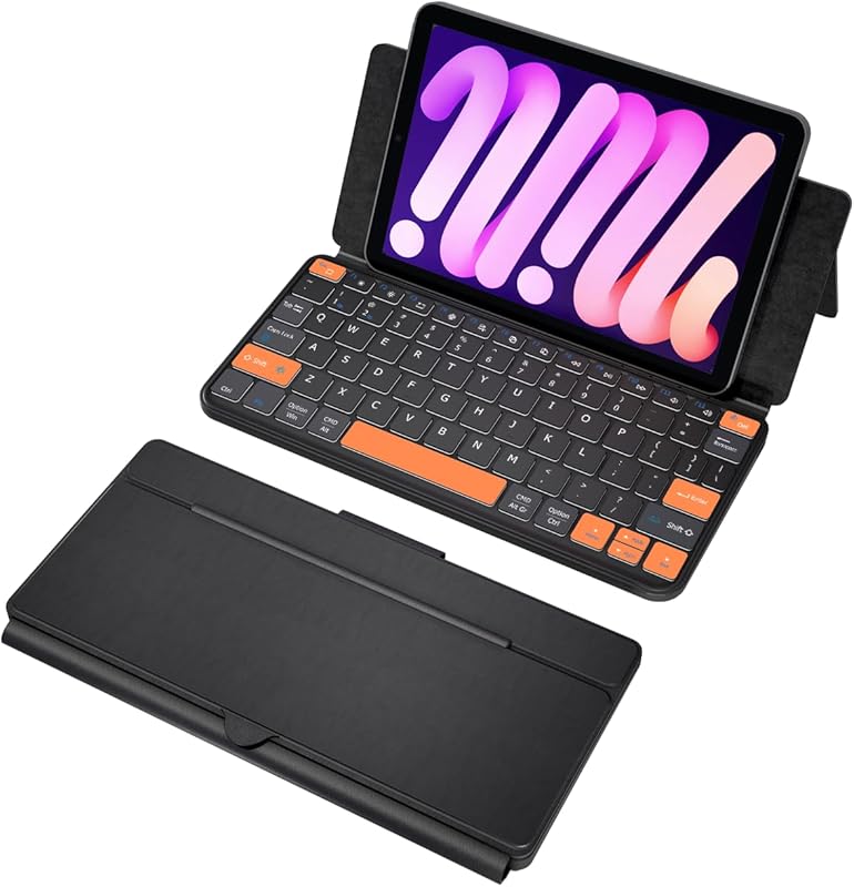 Universal Travel Keyboard Plus, New Dual Bluetooth Portable Keypad wit